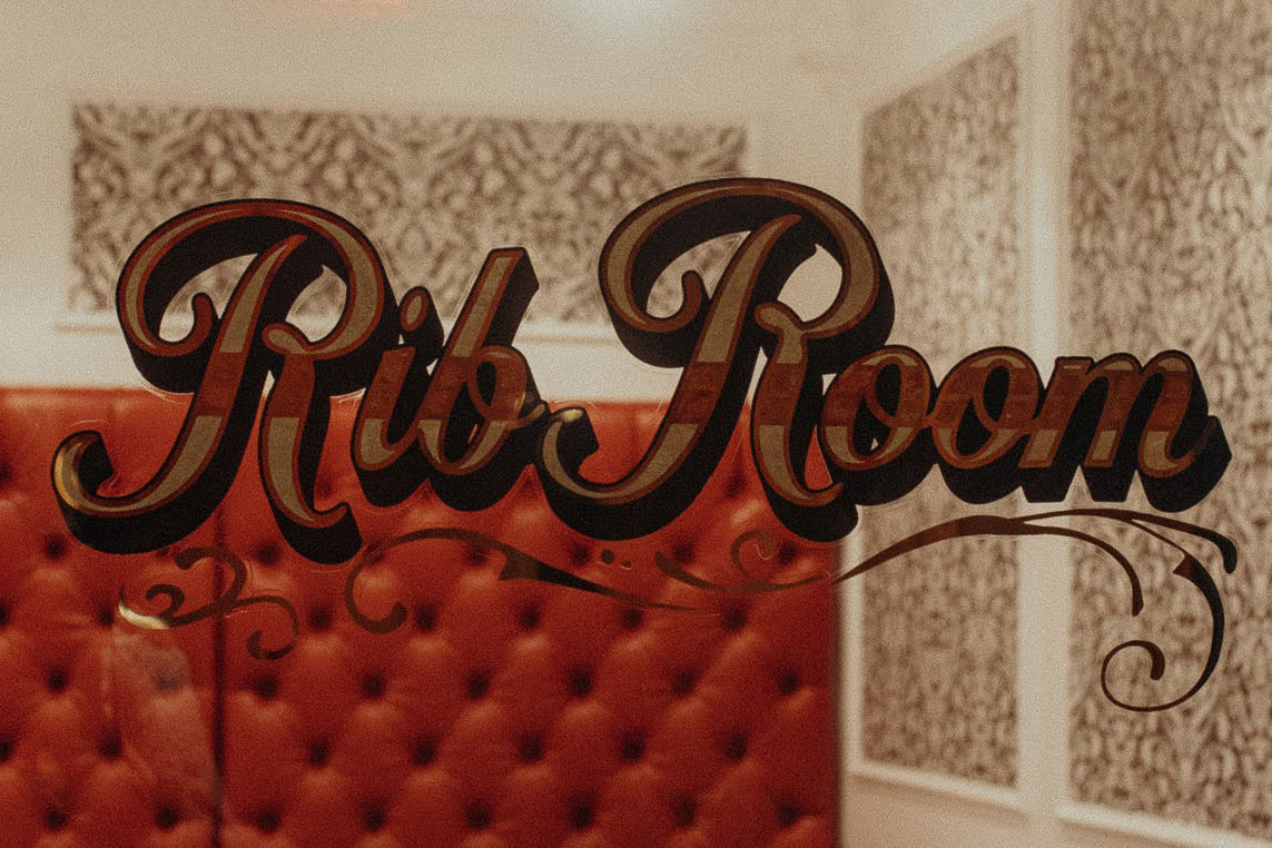 The Rib Room is a private dining space tucked away behind Meat and Potatoes in Pittsburgh’s Downtown Cultural District.